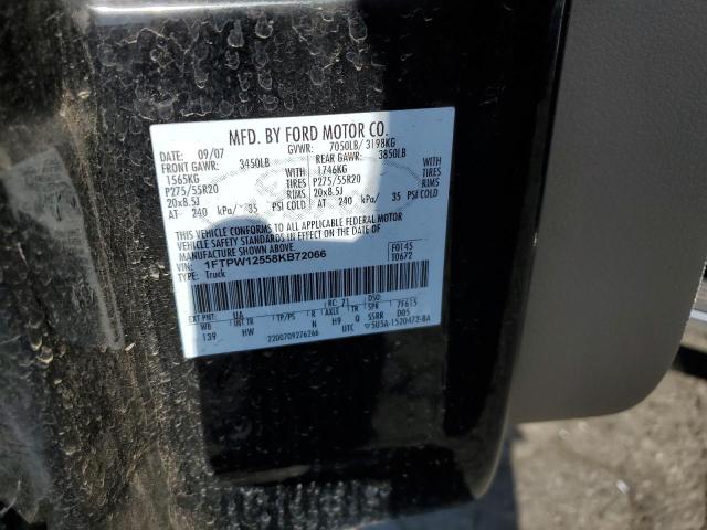 Photo 10 from auction – 2008 FORD F150 SUPER with VIN 1FTPW12558KB72066