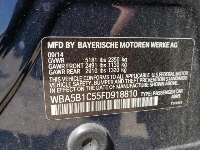 Photo 10 from auction – 2015 BMW 535 I with VIN WBA5B1C55FD918810