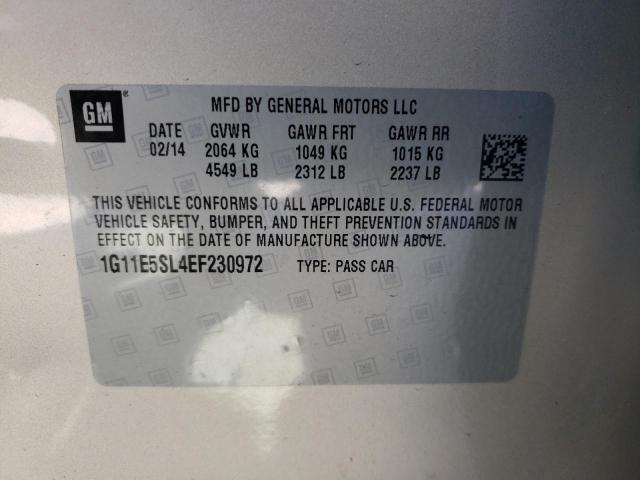 Photo 10 from auction – 2014 CHEVROLET MALIBU 2LT with VIN 1G11E5SL4EF230972