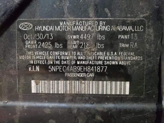 Photo 10 from auction – 2014 HYUNDAI SONATA SE with VIN 5NPEC4AB9EH841877
