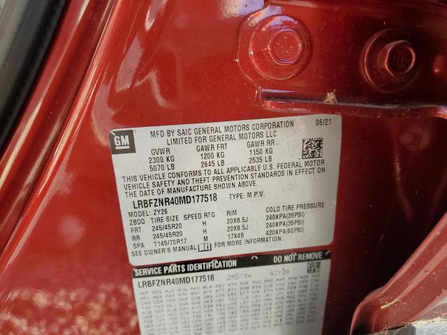 Photo 10 from auction – 2021 BUICK ENVISION E with VIN LRBFZNR40MD177518