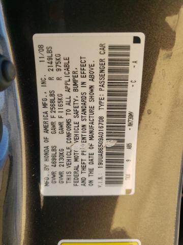Photo 10 from auction – 2009 ACURA TL with VIN 19UUA86509A016708