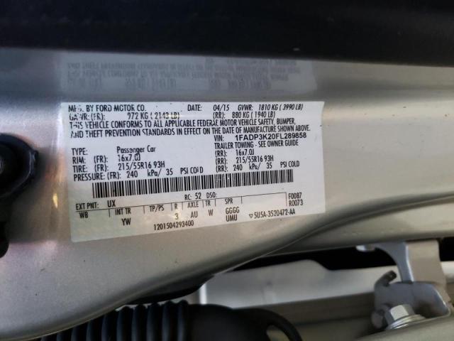 Photo 10 from auction – 2015 FORD FOCUS SE with VIN 1FADP3K20FL289858