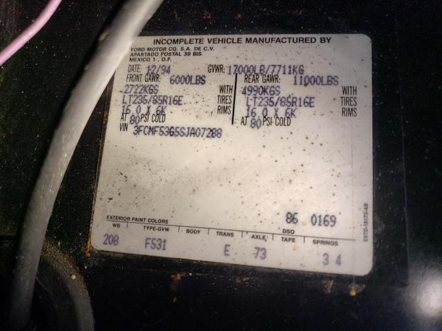Photo 10 from auction – 1995 REXA MOTORHOME with VIN 3FCMF53G5SJA07288