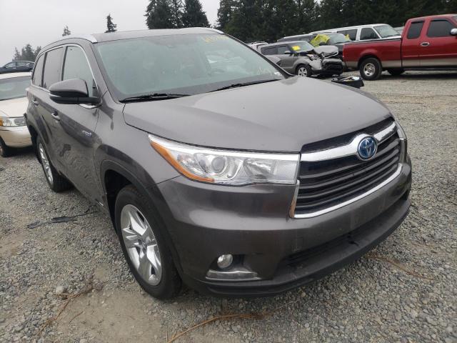 TOYOTA HIGHLANDER 2016 with VIN 5TDDCRFH5GS020326 - Photo from auction