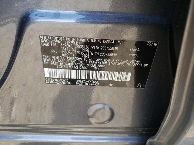 Photo 10 from auction – 2017 TOYOTA RAV4 LIMIT with VIN 2T3YFREV3HW312606