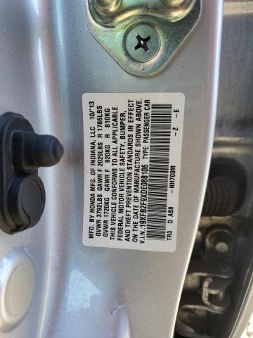 Photo 10 from auction – 2013 HONDA CIVIC EXL with VIN 19XFB2F9XDE088106