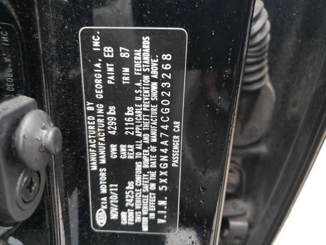 Photo 10 from auction – 2012 KIA OPTIMA EX with VIN 5XXGN4A74CG023268