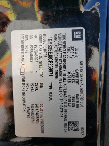 Photo 10 from auction – 2012 CADILLAC ESCALADE H with VIN 1GYS3EEJ8CR269971