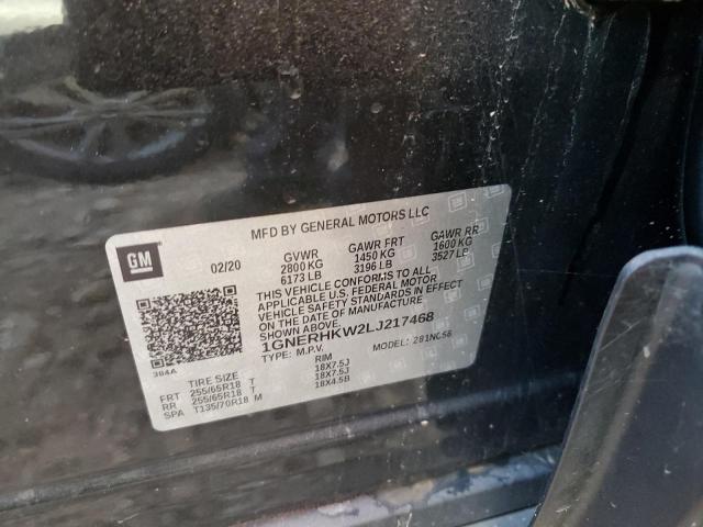 Photo 10 from auction – 2020 CHEVROLET TRAVERSE with VIN 1GNERHKW2LJ217468