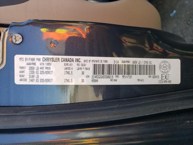 Photo 10 from auction – 2014 DODGE GRAND CARA with VIN 2C4RDGDGXER308219