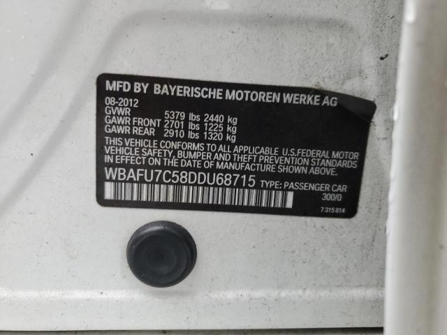 Photo 10 from auction – 2013 BMW 535 XI with VIN WBAFU7C58DDU68715