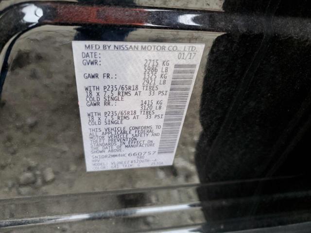 Photo 10 from auction – 2017 NISSAN PATHFINDER with VIN 5N1DR2MM4HC660757