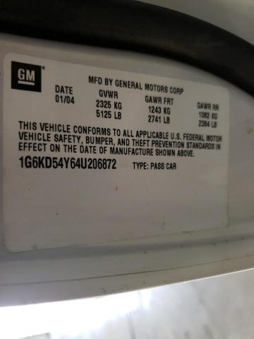 Photo 10 from auction – 2004 CADILLAC DEVILLE with VIN 1G6KD54Y64U206872