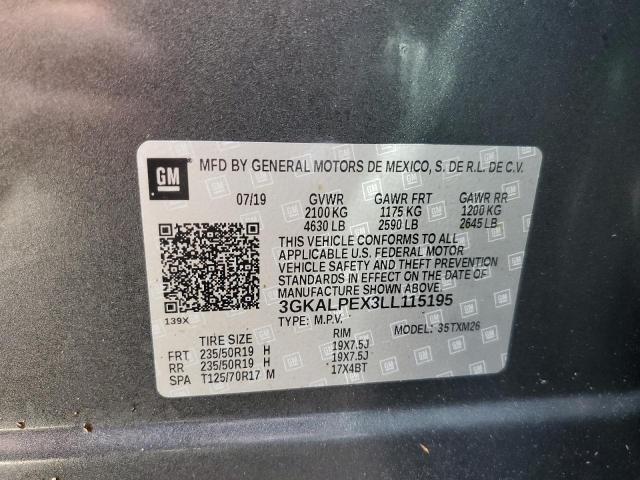 Photo 10 from auction – 2020 GMC TERRAIN SL with VIN 3GKALPEX3LL115195