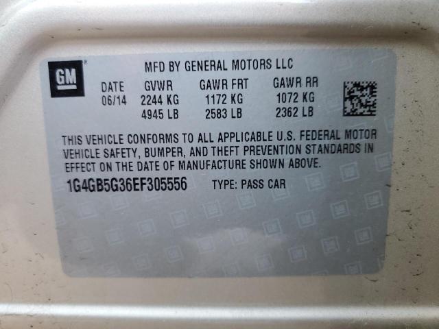 Photo 10 from auction – 2014 BUICK LACROSSE with VIN 1G4GB5G36EF305556