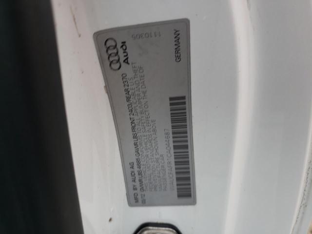 Photo 10 from auction – 2012 AUDI A5 PREMIUM with VIN WAUCFAFR1CA044687