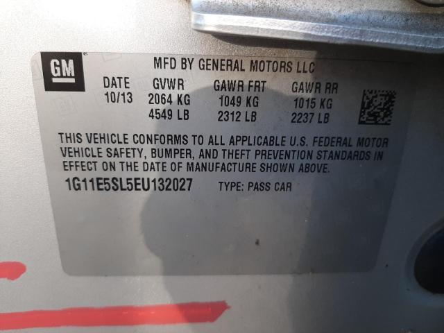 Photo 10 from auction – 2014 CHEVROLET MALIBU 2LT with VIN 1G11E5SL5EU132027