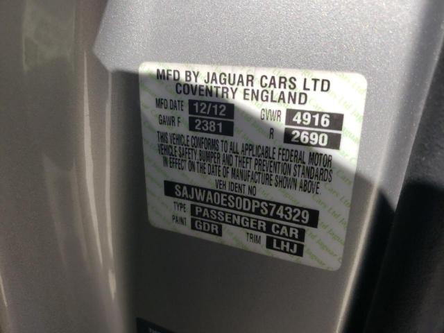 Photo 10 from auction – 2013 JAGUAR XF with VIN SAJWA0ES0DPS74329