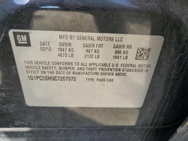 Photo 10 from auction – 2012 CHEVROLET CRUZE LS with VIN 1G1PC5SH9C7267972