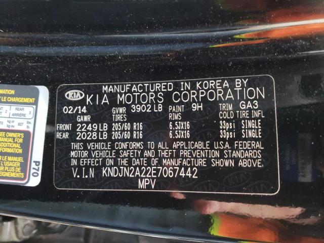 Photo 10 from auction – 2014 KIA SOUL with VIN KNDJN2A22E7067442