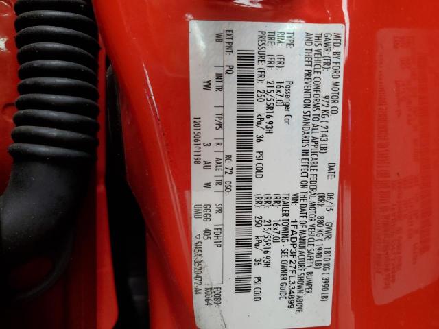 Photo 10 from auction – 2015 FORD FOCUS SE with VIN 1FADP3F27FL334899