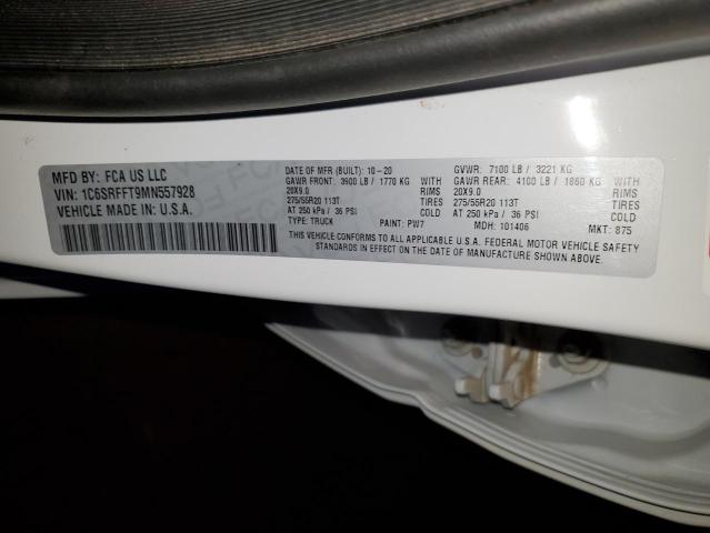 Photo 10 from auction – 2021 RAM 1500 BIG H with VIN 1C6SRFFT9MN557928