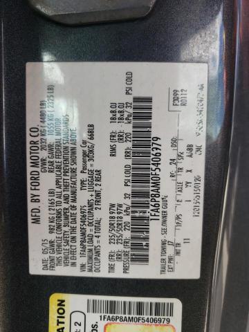Photo 10 from auction – 2015 FORD MUSTANG with VIN 1FA6P8AM0F5406979