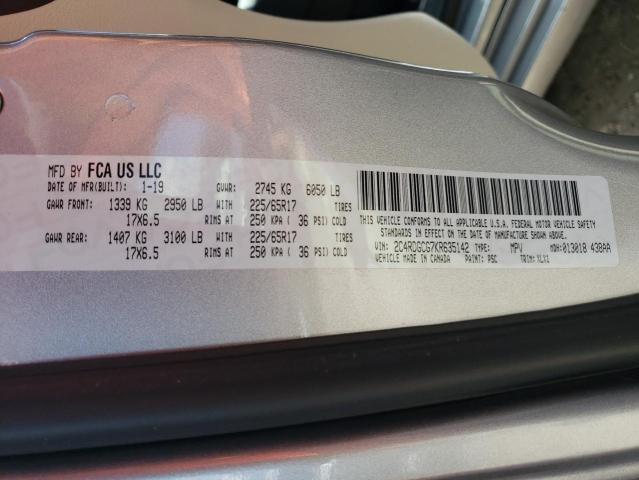 Photo 10 from auction – 2019 DODGE GRAND CARA with VIN 2C4RDGCG7KR635142