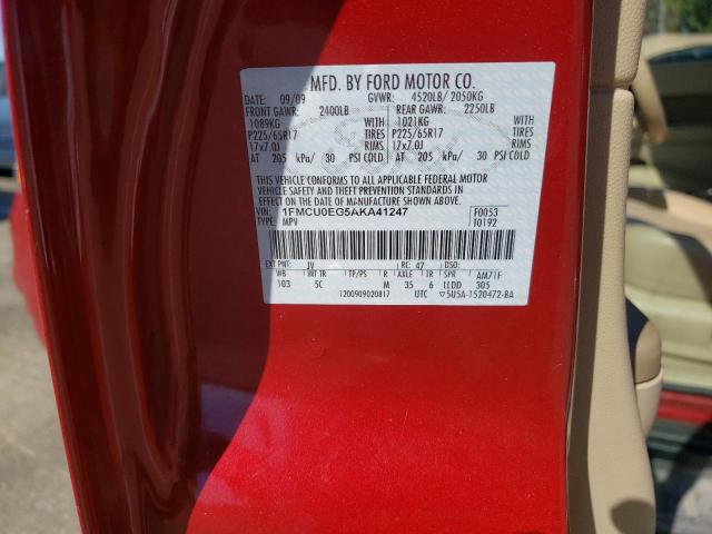 Photo 10 from auction – 2010 FORD ESCAPE LIM with VIN 1FMCU0EG5AKA41247