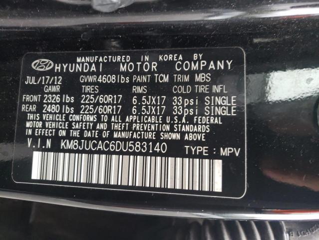 Photo 10 from auction – 2013 HYUNDAI TUCSON GLS with VIN KM8JUCAC6DU583140