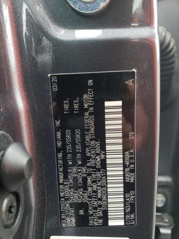 Photo 10 from auction – 2020 TOYOTA HIGHLANDER with VIN 5TDEBRCH3LS004177