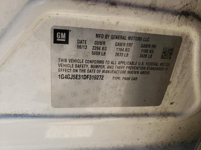 Photo 10 from auction – 2013 BUICK LACROSSE T with VIN 1G4GJ5E31DF319272