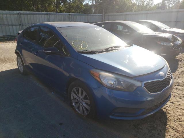 KIA FORTE LX 2014 with VIN KNAFX4A62E5127257 - Photo from auction