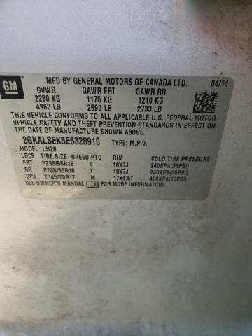 Photo 10 from auction – 2014 GMC TERRAIN SL with VIN 2GKALSEK5E6328910