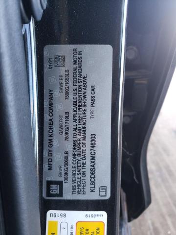 Photo 10 from auction – 2021 CHEVROLET SPARK 1LT with VIN KL8CD6SAXMC746303