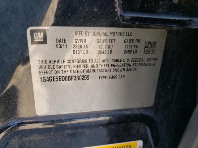 Photo 10 from auction – 2011 BUICK LACROSSE C with VIN 1G4GE5ED6BF330259