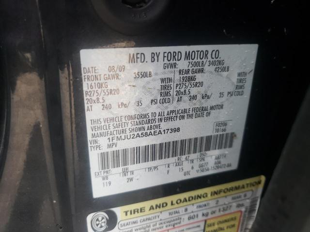 Photo 10 from auction – 2010 FORD EXPEDITION with VIN 1FMJU2A58AEA17398