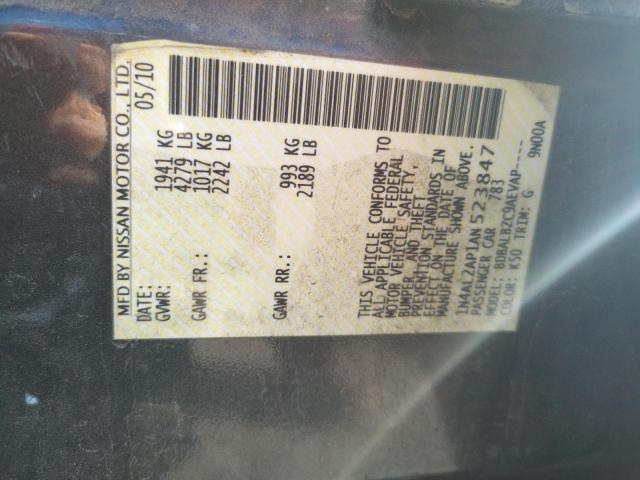 Zdjęcie 10 z aukcji – 2010 NISSAN ALTIMA BAS z VIN 1N4AL2AP1AN523847