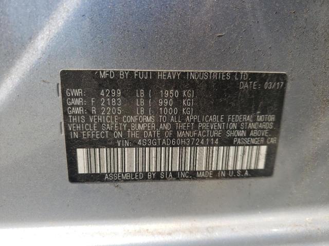 Photo 10 from auction – 2017 SUBARU IMPREZA PR with VIN 4S3GTAD60H3724114