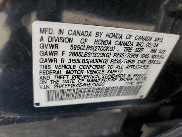 Photo 10 from auction – 2004 HONDA PILOT EX with VIN 2HKYF18454H573550