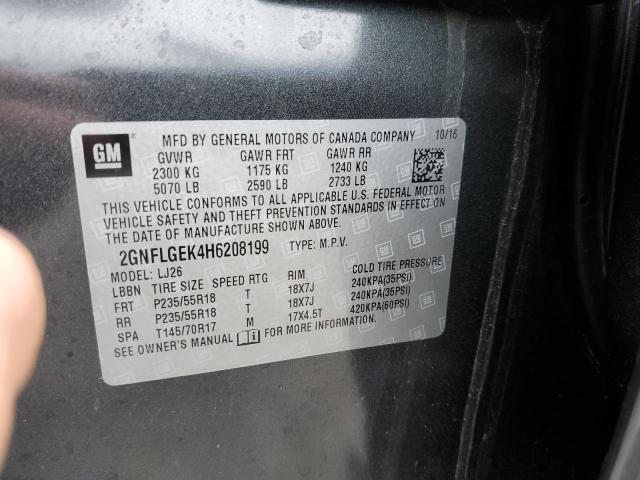 Photo 10 from auction – 2017 CHEVROLET EQUINOX PR with VIN 2GNFLGEK4H6208199
