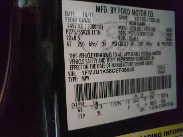 Photo 10 from auction – 2012 FORD EXPEDITION with VIN 1FMJU1K58CEF08825