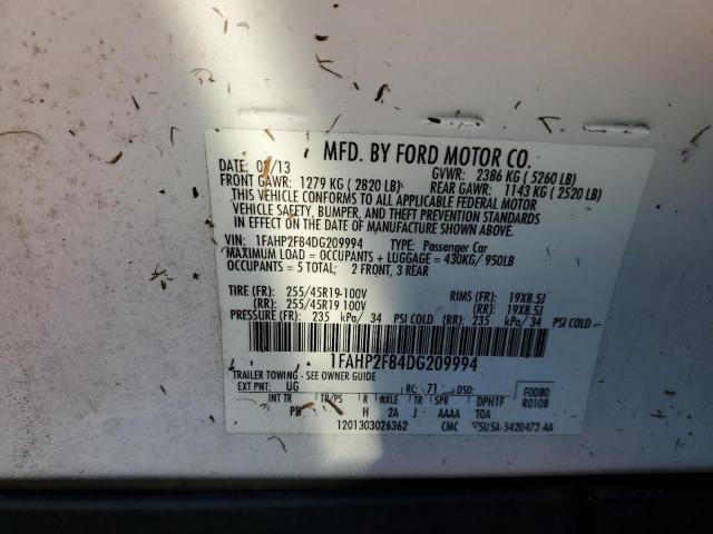 Photo 10 from auction – 2013 FORD TAURUS LIM with VIN 1FAHP2F84DG209994