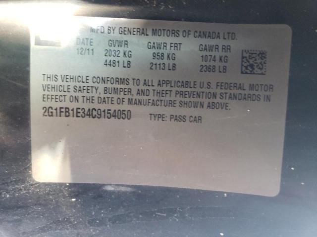 Photo 10 from auction – 2012 CHEVROLET CAMARO LT with VIN 2G1FB1E34C9154050