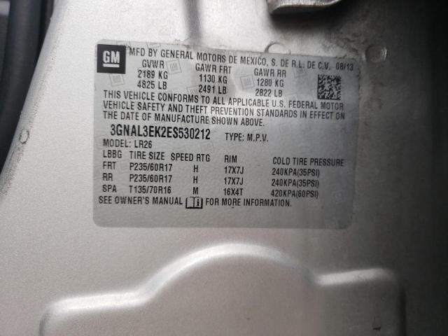 Photo 10 from auction – 2014 CHEVROLET CAPTIVA LT with VIN 3GNAL3EK2ES530212