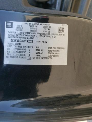 Photo 10 from auction – 2012 CHEVROLET SILVERADO with VIN 1GC1KXCG3CF195528