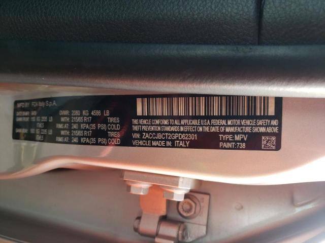 Photo 10 from auction – 2016 JEEP RENEGADE T with VIN ZACCJBCT2GPD62301