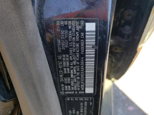 Photo 10 from auction – 1999 MERCEDES-BENZ E 320 with VIN WDBJF65H0XA849844