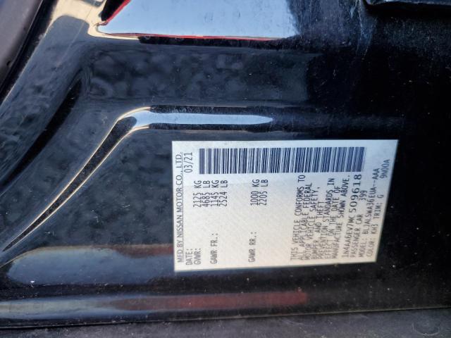 Photo 10 from auction – 2021 NISSAN MAXIMA SR with VIN 1N4AA6EV7MC509618